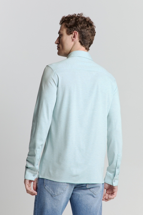 NO-EXCESS shirt jersey melange stretch